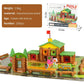 Wondertoys 269 Pieces Real Wood Logs Set Ages 3+, Classic Building Log Gift Set for Boys/Girls- Creative Construction Engineering - Top Blocks Game