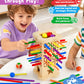 Montessori Wooden Board Game for Kids 3-8, Fine Motor Skills Toy 42 Strips