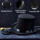 Eerrhhaq 3 Pack Black Felt Top Hats for Kids,Magician Hat Costume,Tall Victorian Tuxedo Costume Hat for Halloween Dress up Cosplay Party Accessories