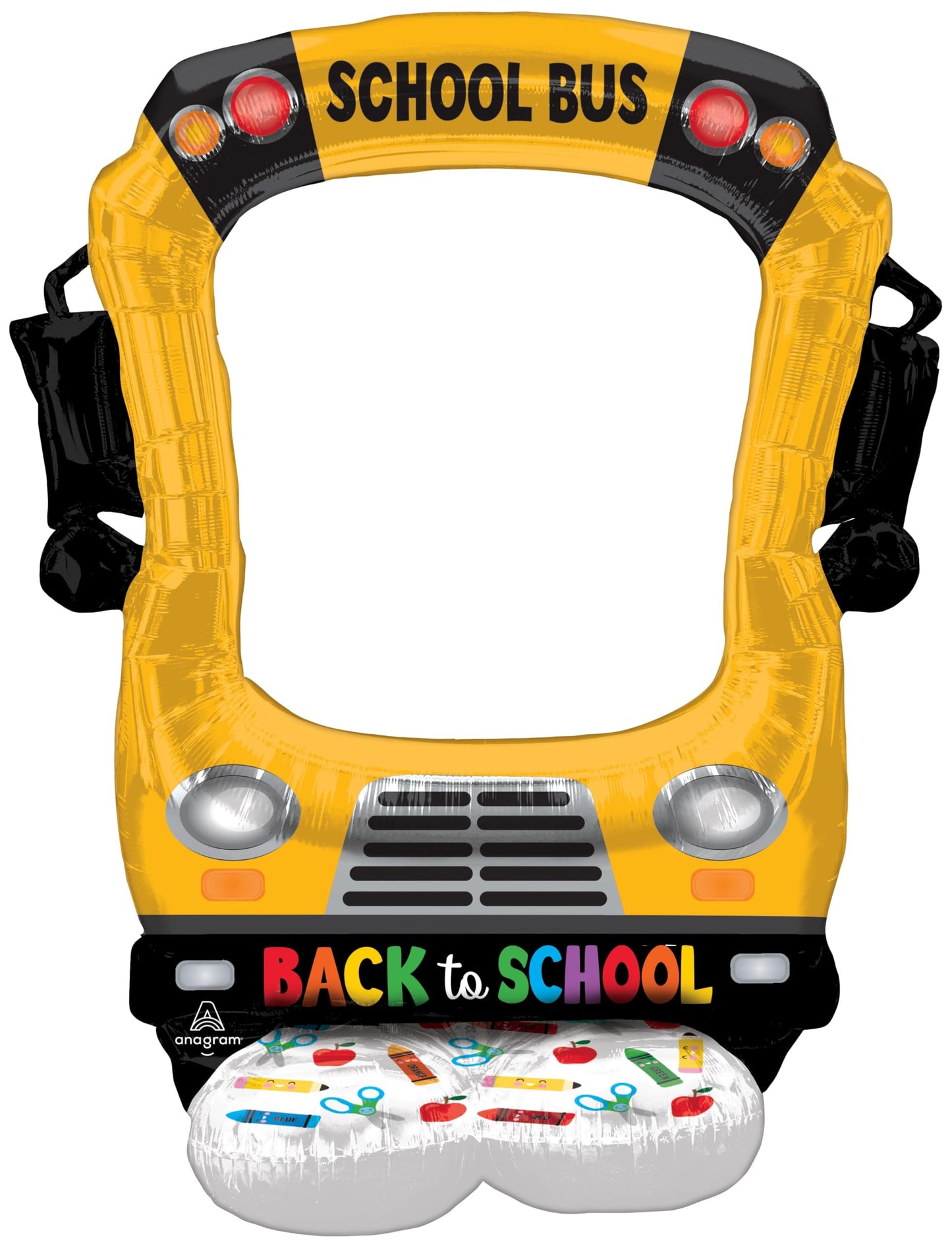 Back to School Airloonz Selfie Bus Balloon - 56"