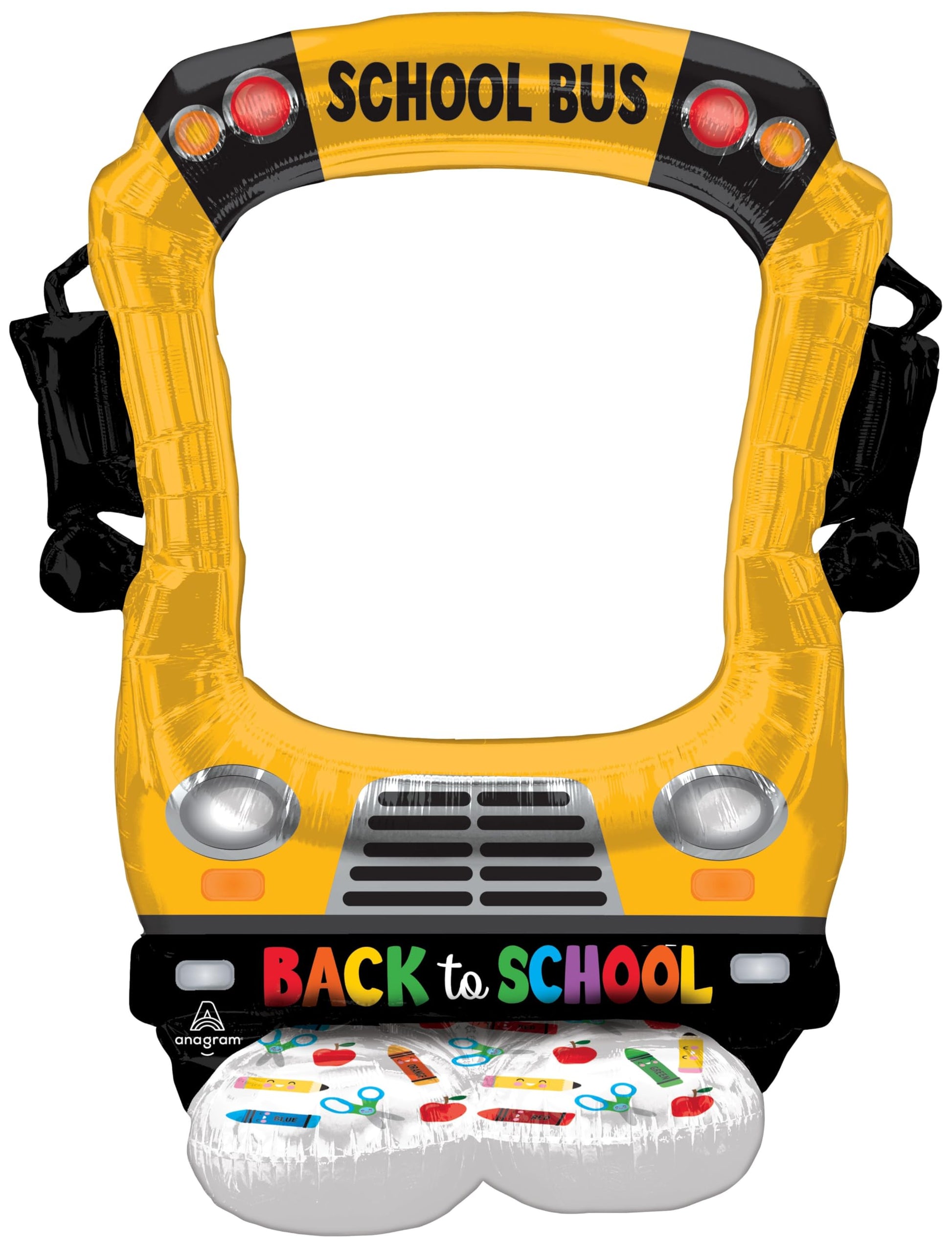 Back to School Airloonz Selfie Bus Balloon - 56"