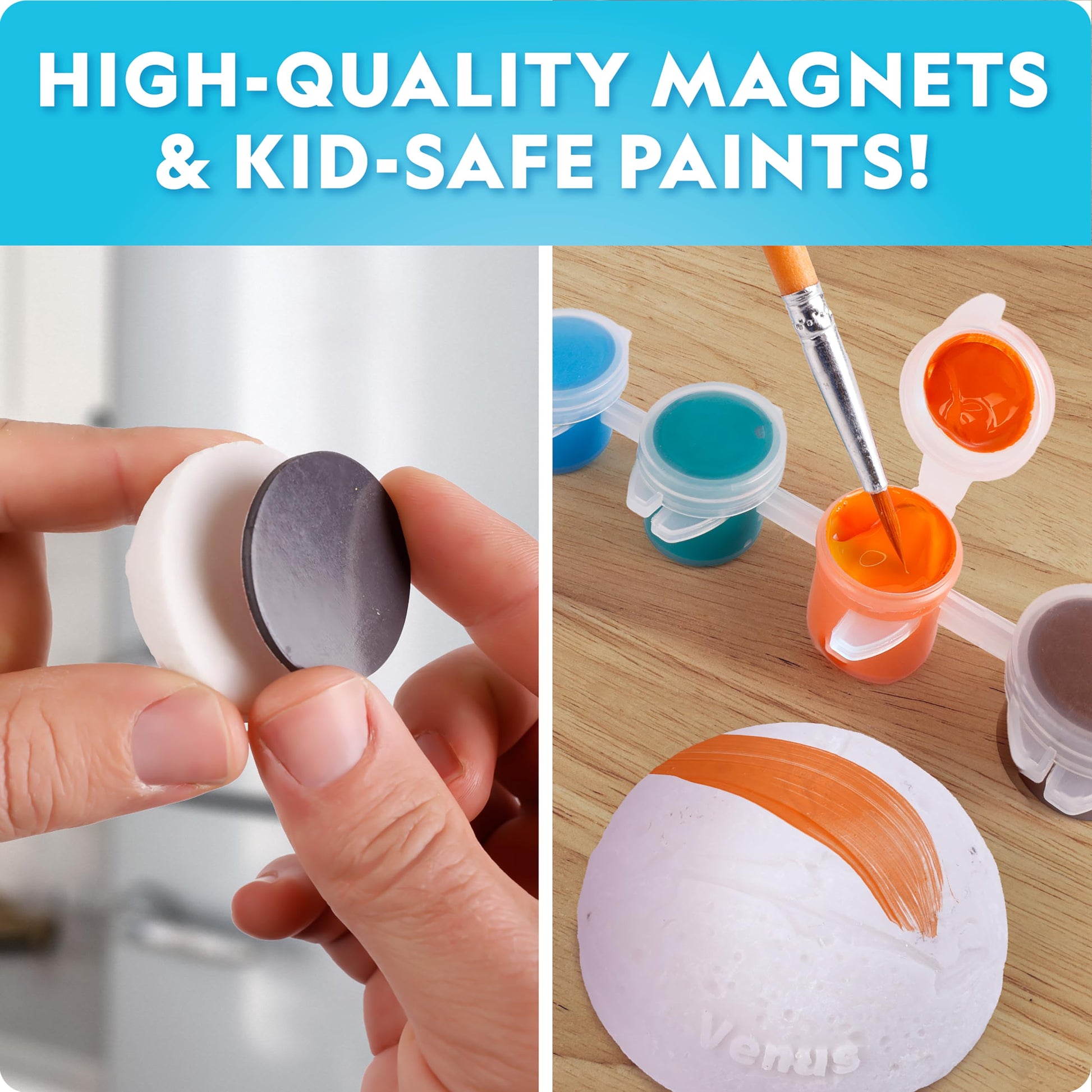 National Geographic Magnetic Solar System Art Kit for Kids with 9 Magnets