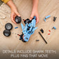 LEGO Technic Monster Jam Megalodon Building Set, 2 in 1 Pull Back Shark Truck to Lusca Low Racer Car Toy, DIY Building Toy Ideas for Outdoor Play