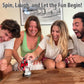 Barbuzzo Funwares Wheel of Shots - Roulette-Style Party Game - Spin the Roulette Wheel for Fun Challenges - Perfect for Bachelor Party, 21st Birthday