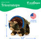 The Petting Zoo Triceratops Stuffed Animal Plushie, Gift for Kids, Dinosaur Animals, Triceratops Dinosaur Plush Toy, 12 in