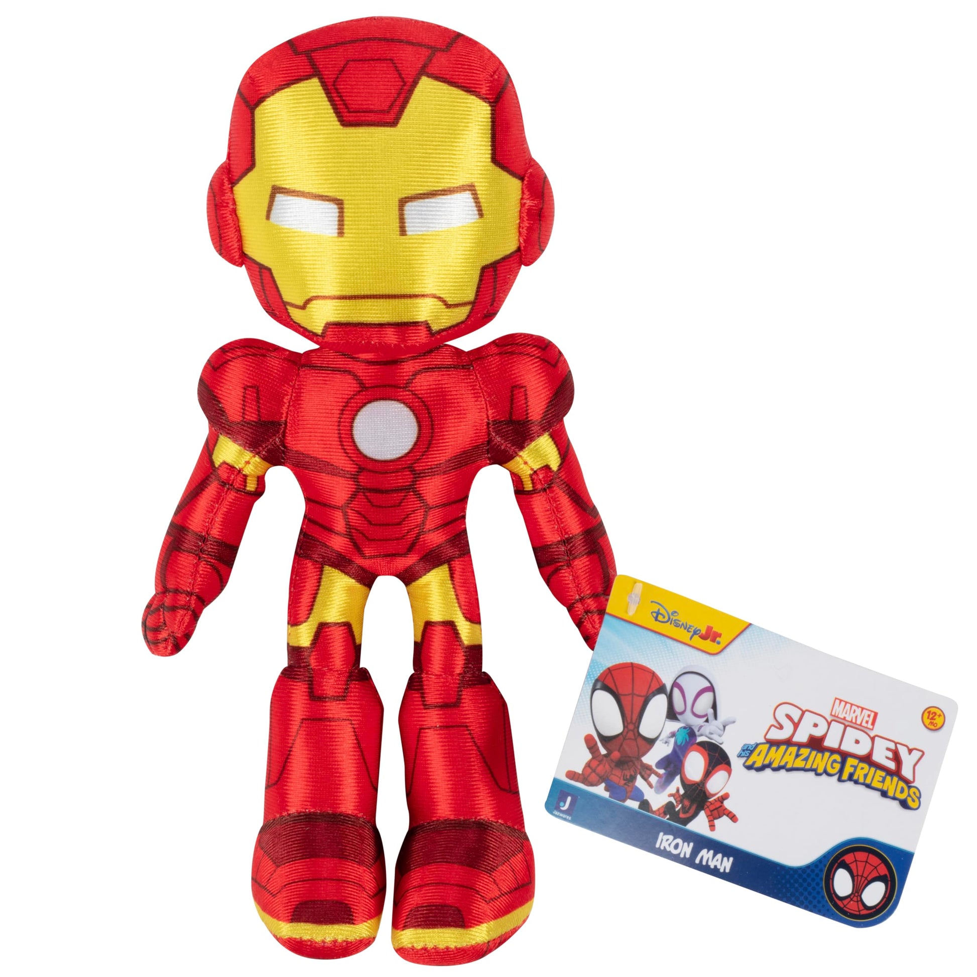 Marvel Spidey and His Amazing Friends 8" Iron Man Plush - Spider-Man Stuffed Animal Toy Figure - Officially Licensed - Spider-Verse Easter Basket