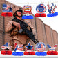 12PCS Memorial Day Decorations Memorial Day Honeycomb Centerpieces Patriotic Centerpieces for Table 4th of July Decorations Patriotic Decorations Red