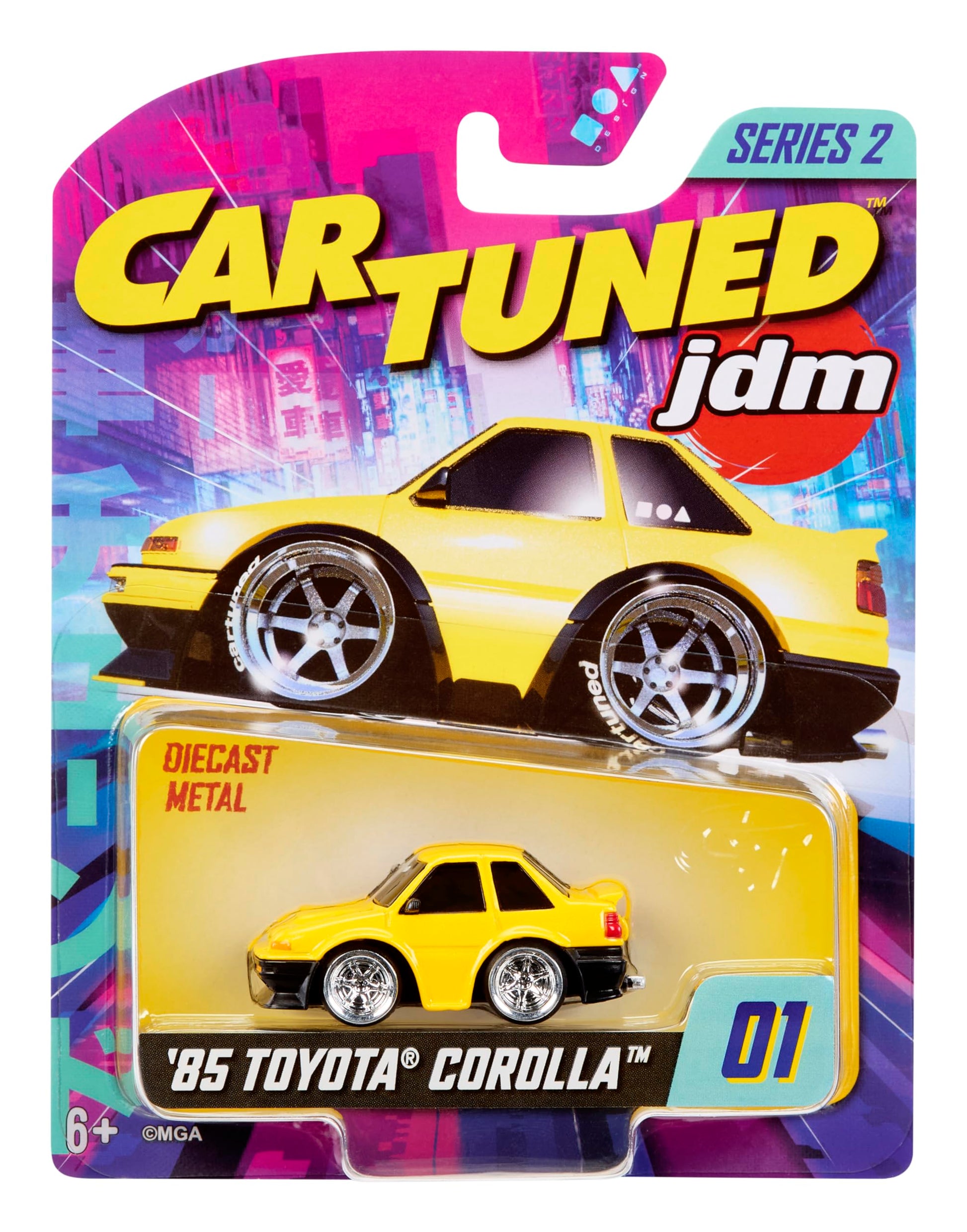 MGA Entertainment CarTuned JDM Tuners Series 2-1985 Toyota Corolla (AE86) Coupe