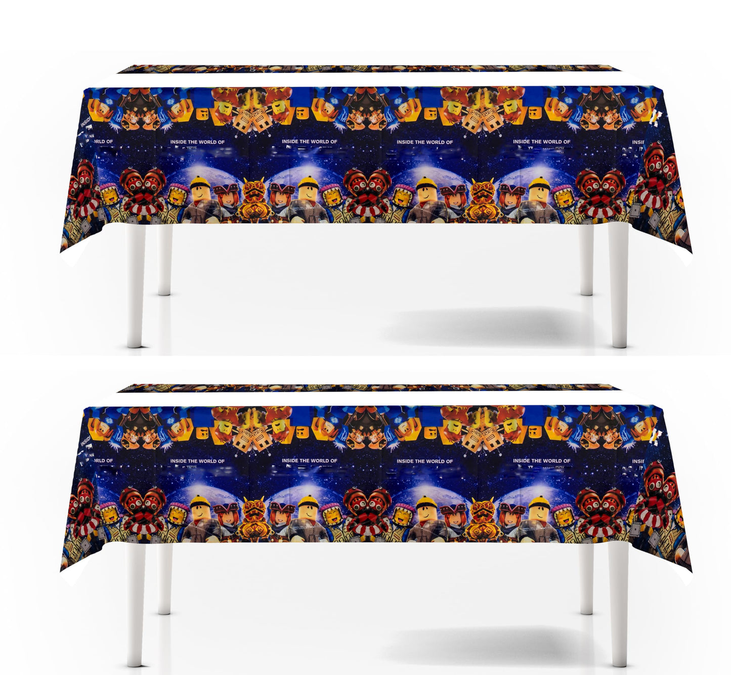 Ananju 2PCS Children Birthday Party Tablecloth Table Cover,Children Birthday Supplies Decorations (2)