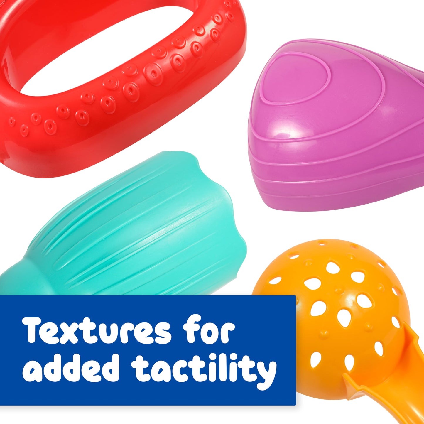 SPARK & WOW Sensory Bin Tinker Tools | 4 Sensory Table Accessories | Small Shovels for Kids | Sandbox Toys for Toddlers