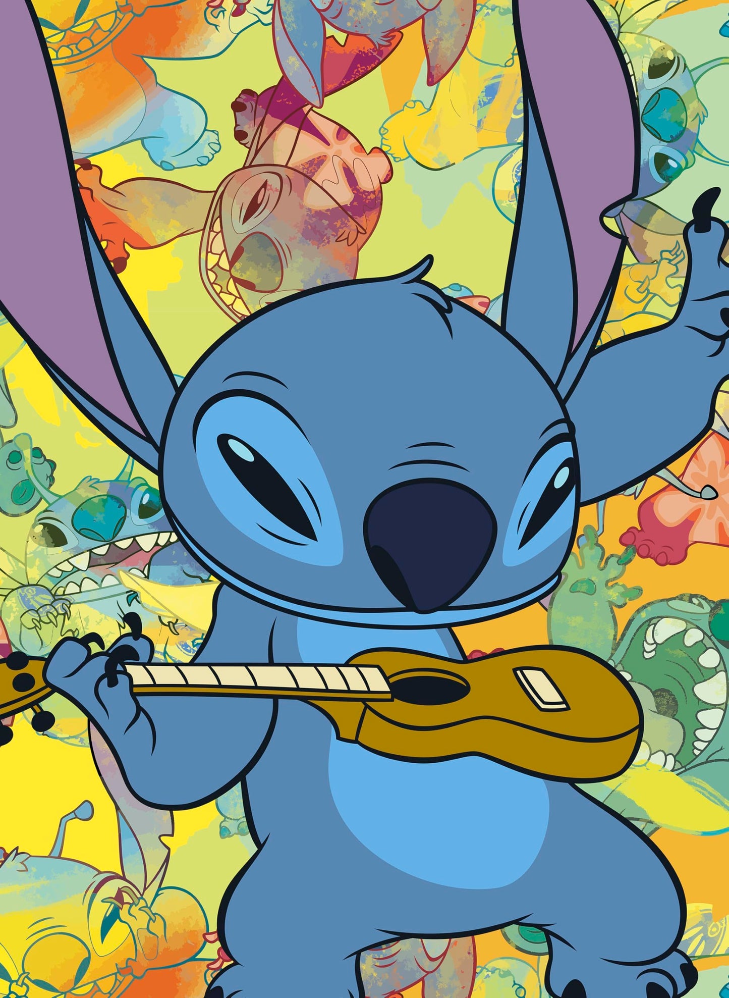 Ceaco - Disney Stitch Galaxy Grunge - 300 Large Piece Puzzle for Adults