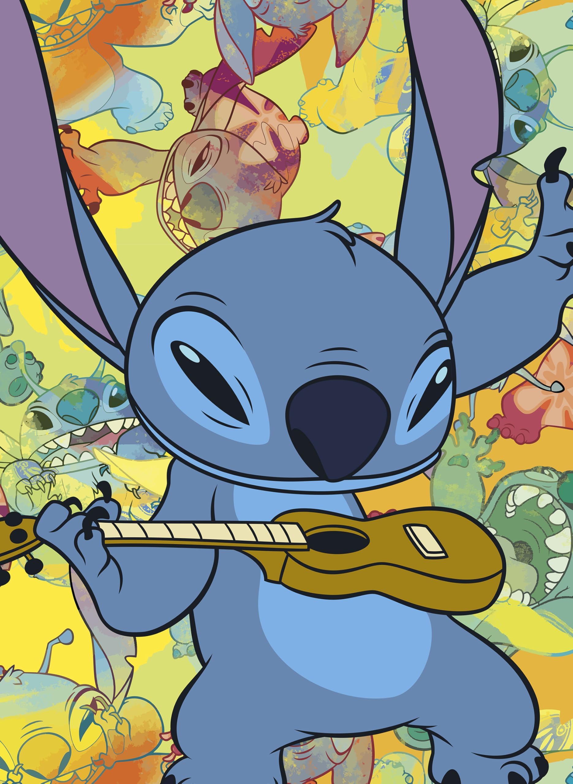 Ceaco - Disney Stitch Galaxy Grunge - 300 Large Piece Puzzle for Adults