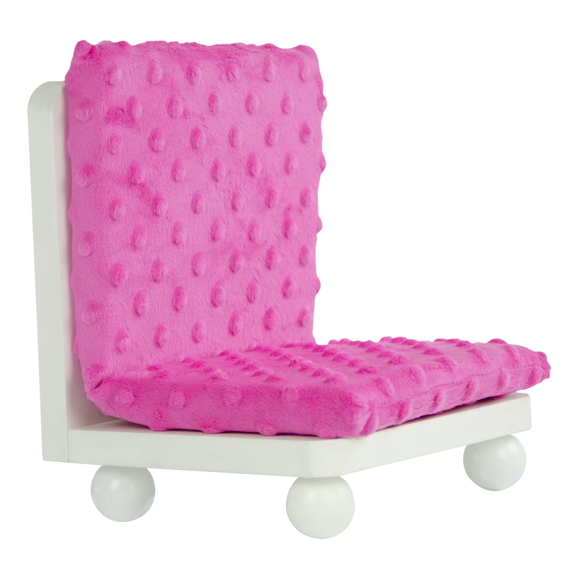 Olivia's Little World - 18 inch Doll Furniture Accessories Princess Sofa & Coffee Table Living Room Lounge Set with Pink Cushion Wooden