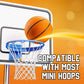 Bedwina Mini Basketballs for Kids Mini Hoops, 7 inch, Size, Bulk 12-Pack