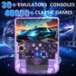 PandoraGame R60MAX Retro Handheld Gaming Console, 6.0-Inch HD IPS Screen, 6000mAh Battery, 40000+ Classic Games Pre-Installed, Save/Load State, Linux