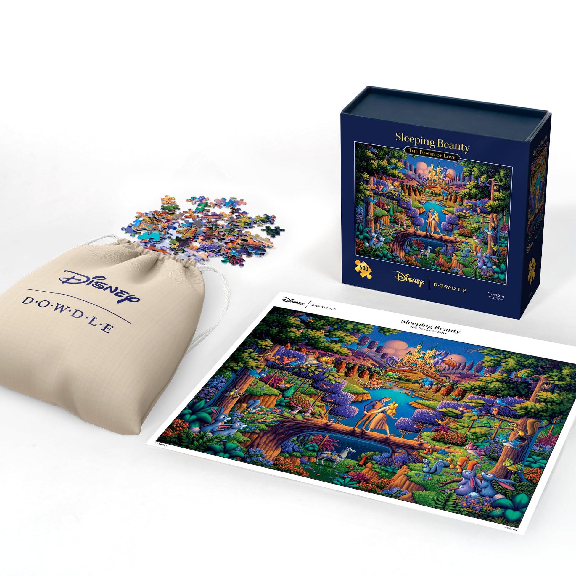 Sleeping Beauty The Power of Love, Disney Dowdle Puzzle, 500 Piece Jigsaw Puzzle for Adults