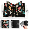 2Pcs Mini Enamel Pin Display Book for Collectors - Portable Pin Trading Book Organizer Case with Protective Pages, Compact Pin Holder Binder for