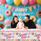 hanviync 3pcs Sweet One Donut Party Tablecloth Donut 1st Party Decorations,1 Year Old Birthday Decorations,Donut First Birthday Decorations