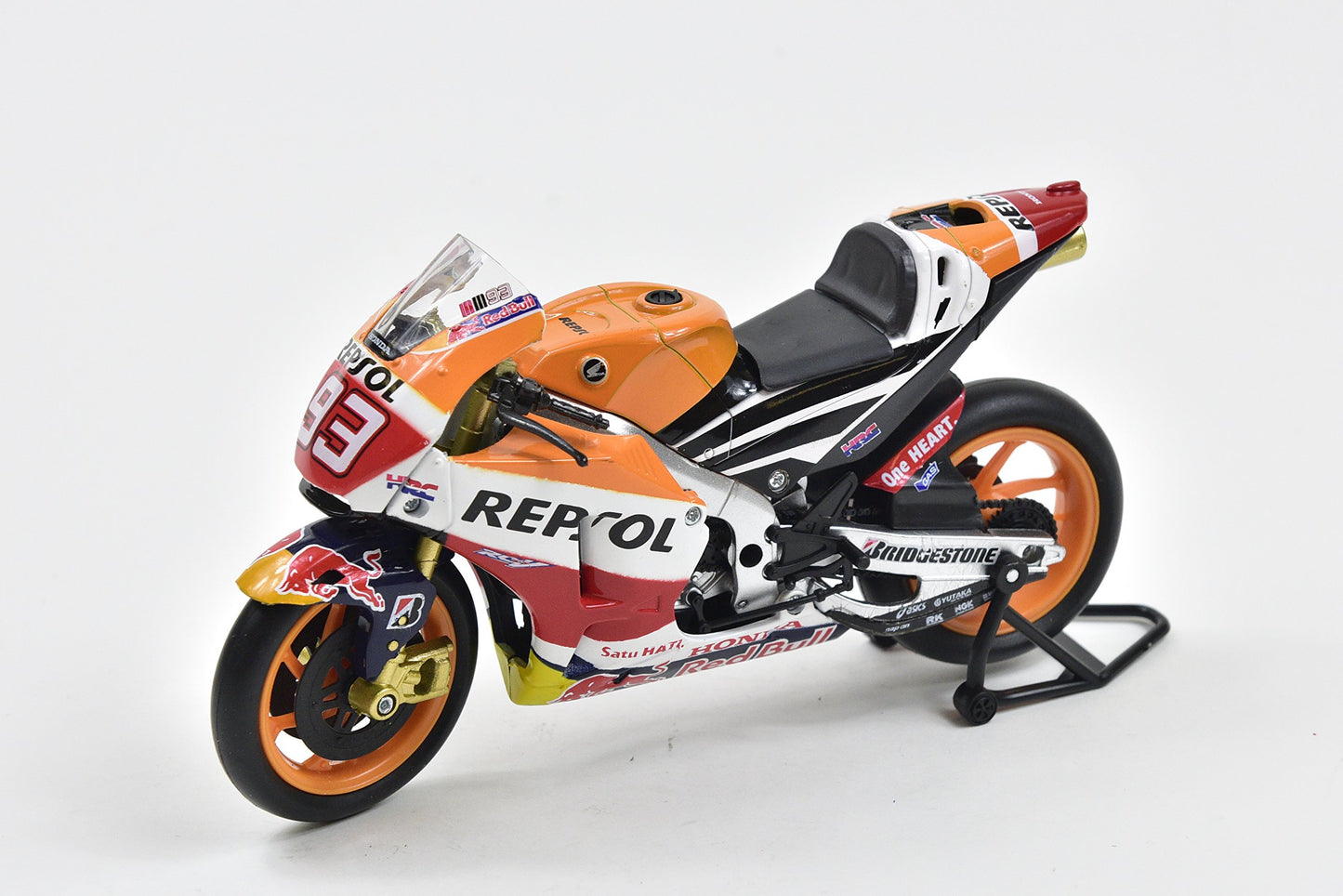 Honda RC213V Motorcycle #93 Marc Marquez Repsol Honda Team MotoGP (2015) 1/12 Diecast Model by New Ray