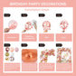 Rose Gold Floral Birthday Decorations for Women,Balloon Garland Kit, Pastel Nude Pink Metallic Matte White Balloons with Gold RoseGold Confetti