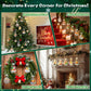 2026 Light-Up Christmas Ornament Building Kit - 647 PCS Holiday Building Blocks Set for Kids and Adults, Featuring Gingerbread House, Santa, Reindeer