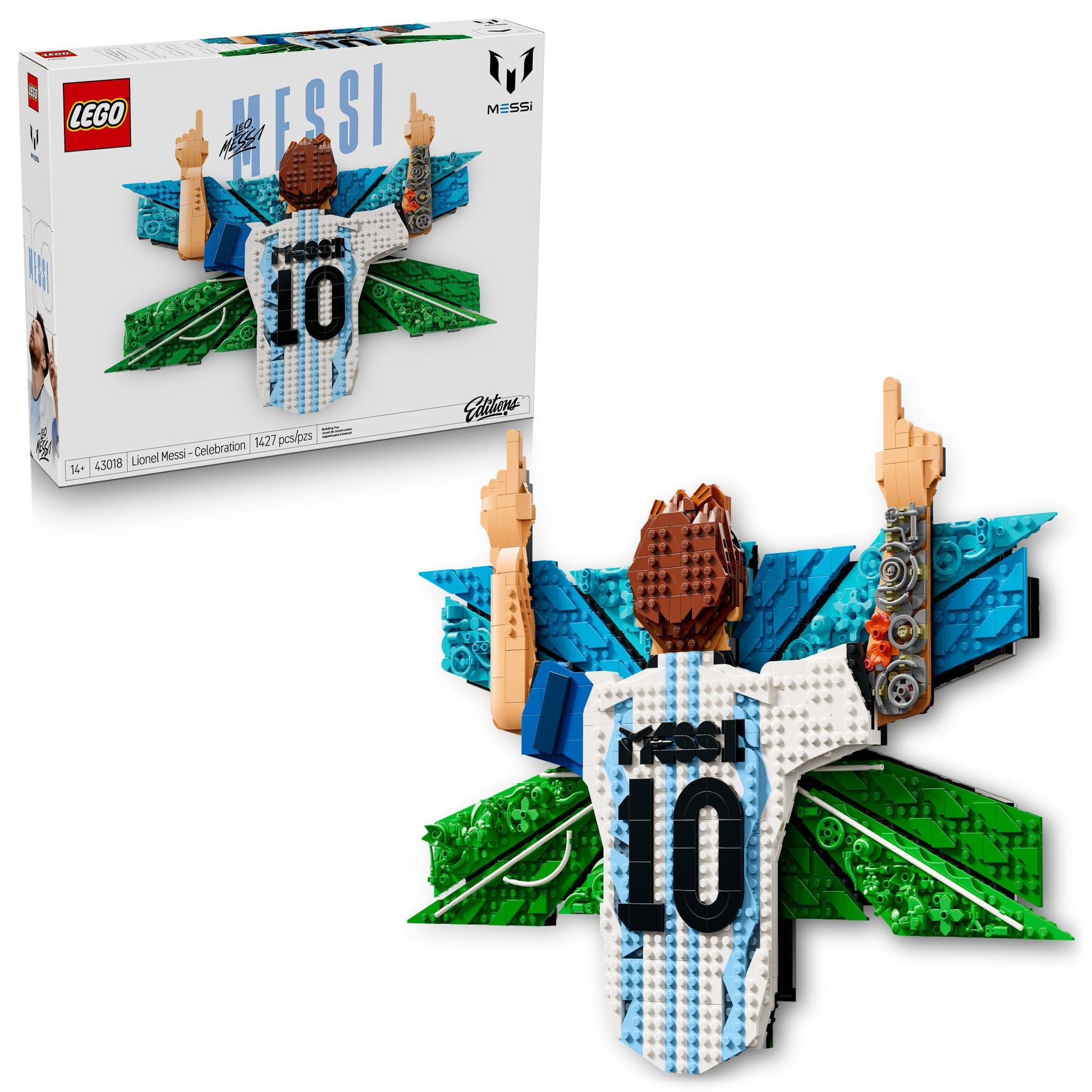 LEGO Editions Lionel Messi - Celebration - Building Set for Boys & Girls, Ages 14+ - Collectible Soccer Gift for Fans - Kids Bedroom or Shelf Decor -