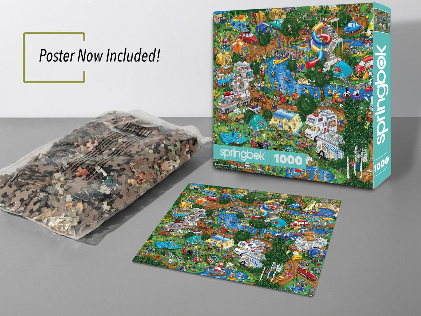 Springbok Camping World 1000 Piece Jigsaw Puzzle for Adults