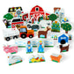 Melissa & Doug Wooden Farm and Tractor Play Set (33 Pcs)