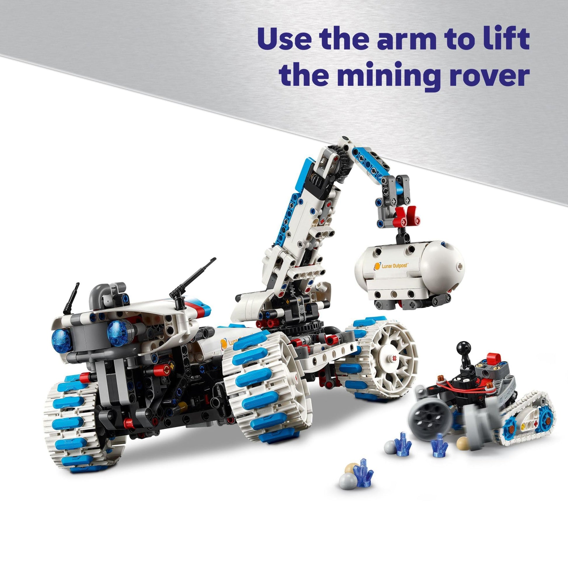 LEGO Technic Lunar Outpost Moon Rover Space Vehicle Building Toy - All-Terrain Explorer for Kids, Boys & Girls, Ages 10+ - Buildable Space Decor