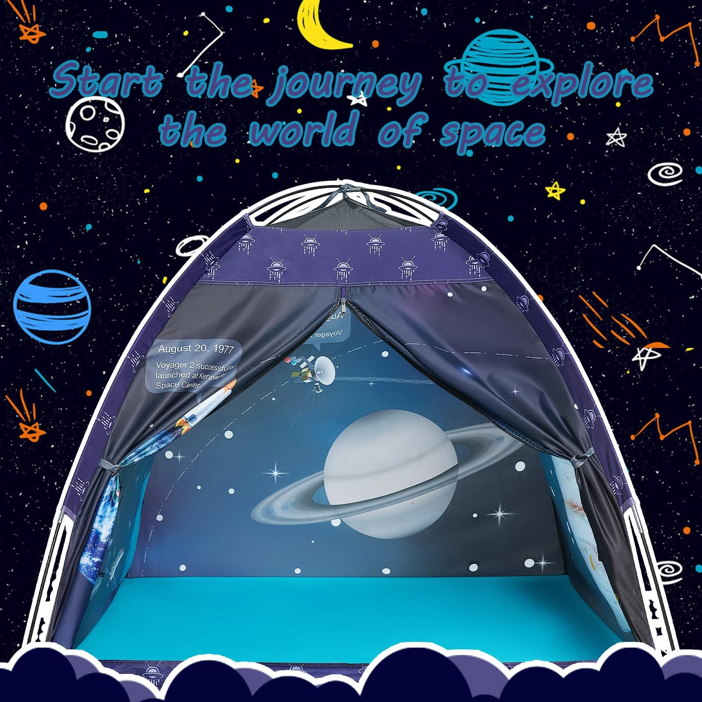 alprang Space World Play Tent Galaxy Dome Playhouse for Boys and Girls Imaginative Play-Astronaut Space for Kids Indoor and Outdoor Fun, Perfect Kid’s