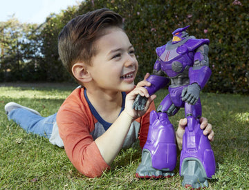 Mattel Disney Pixar Lightyear Large Scale Zurg Action Figure, 13.75 in Tall Authentic Movie Toy 11 Movable Joints, Collectible Gift for Kids 4 Years