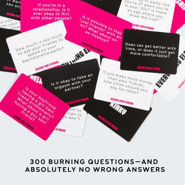 Asking for A Friend by Relatable, Great Card Games for Game Night, Bachelorette Party Favors for Social Gatherings, and Friendly Icebreakers, Includes