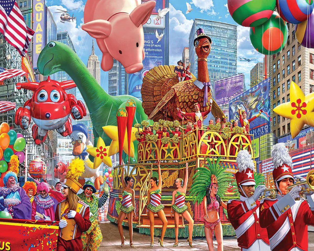 White Mountain 1000 Piece Jigsaw Puzzle, New York Thanksgiving Parade