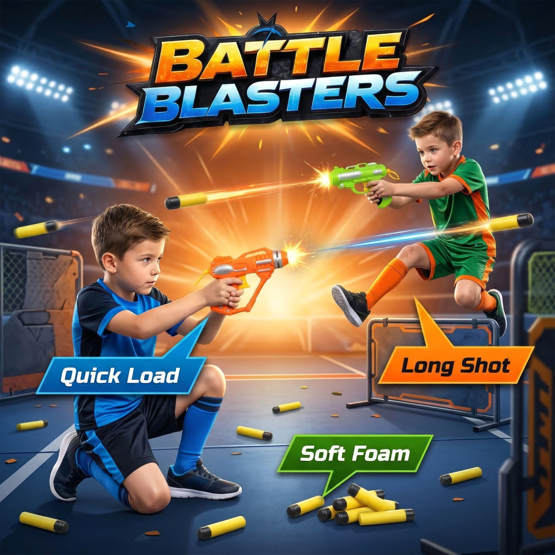 6 Pack Mini Foam Dart Blasters for Kids with 36 Darts, Micro Toy Foam Dart Guns, Nerf Compatible Mini Blaster Set, Bulk Party Favors, Small Toy Guns