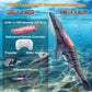 MAMABOO Remote Control Mosasaurus Dinosaur Toys for Boys Kids Swimming Pool High Simulation Toys, Electric RC Sea Monster with Light & Spray Water