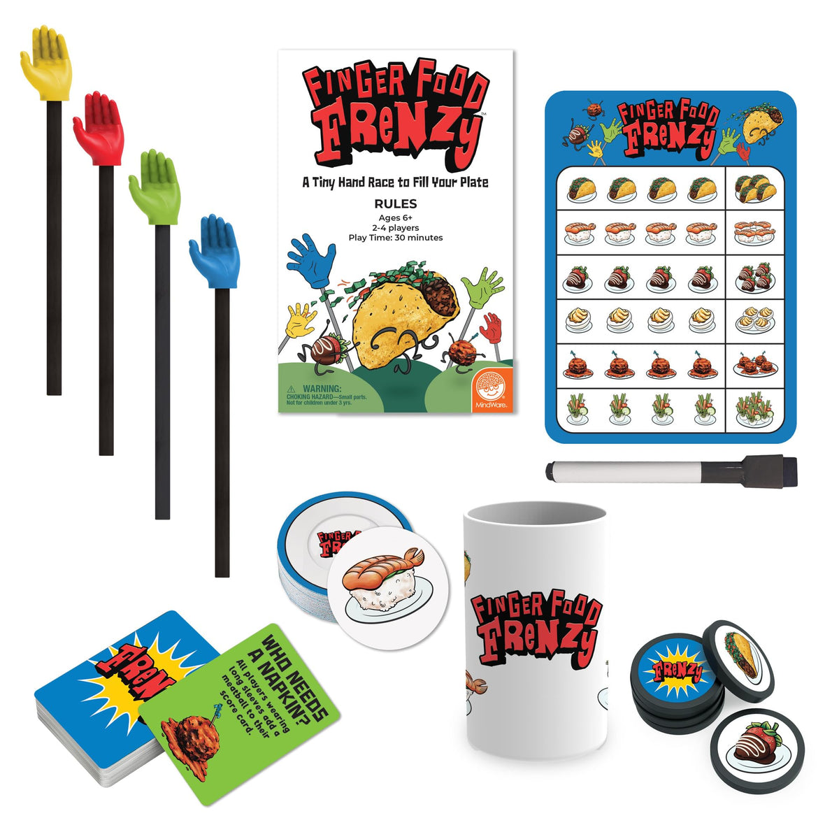 MindWare Finger Food Frenzy Board Game