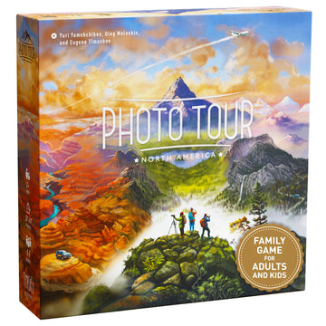 Photo Tour: North America - Family Board Game for Kids and Adults | Travel Strategy Game | Ages 8+ | Easy to Learn | 1-5 Players | Fun for Game Night