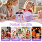 Mini Karaoke Machine for Kids, Portable Bluetooth Speaker with 2 Wireless Microphones, Birthday Gifts Toys for Girls Ages 3, 4, 5, 6, 7, 8, 9, 10+
