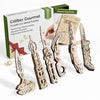 Caliber Gourmet 3D Wood Knives Puzzles 6PC Set