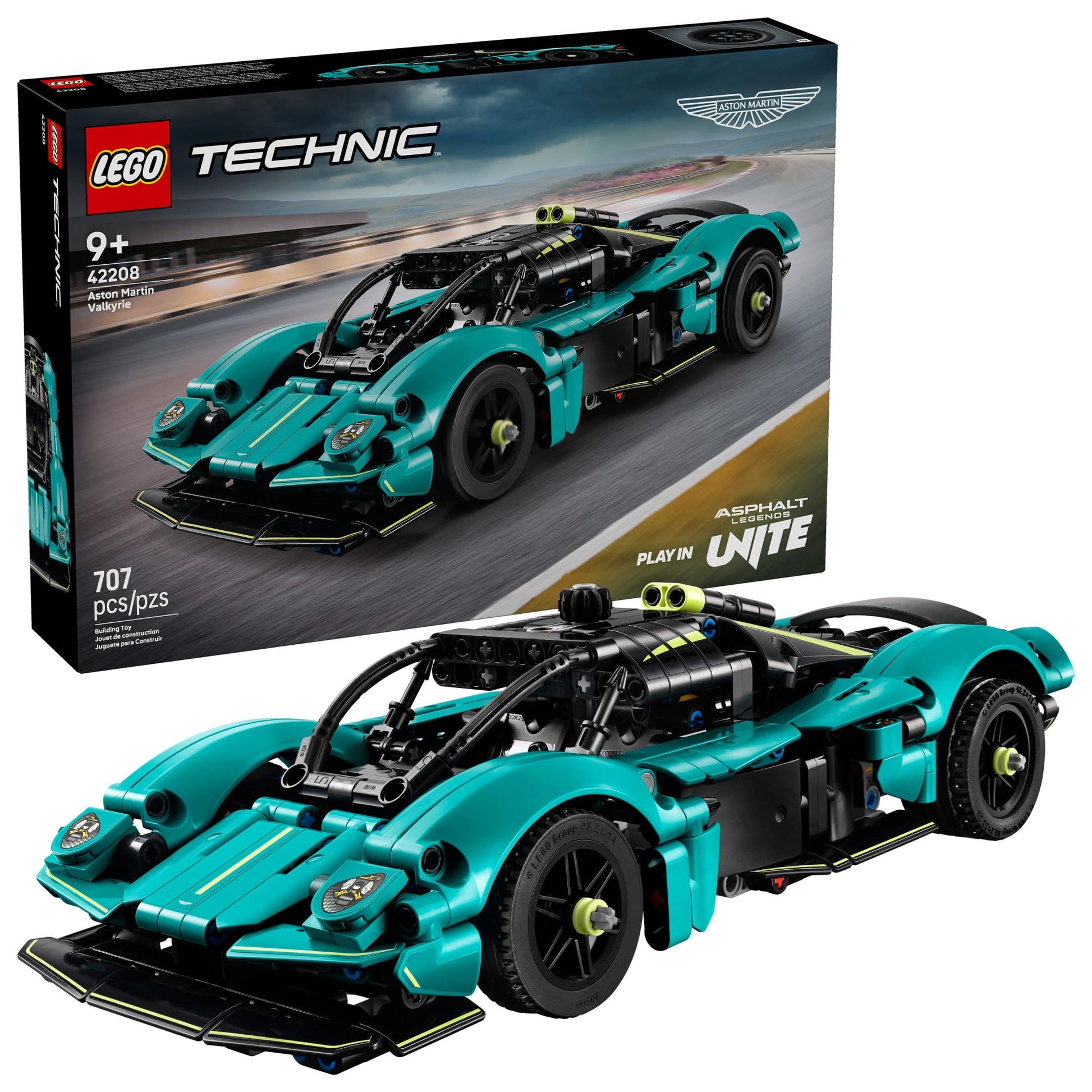 LEGO Technic Aston Martin Valkyrie Toy Car - Kids Model Kit Toy for Boys and Girls, Ages 9+ - Vehicle Building Set for Pretend Play & STEM Learning -