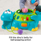 Fisher-Price Poppity Pop Musical Dino Ball-Popper, Blue