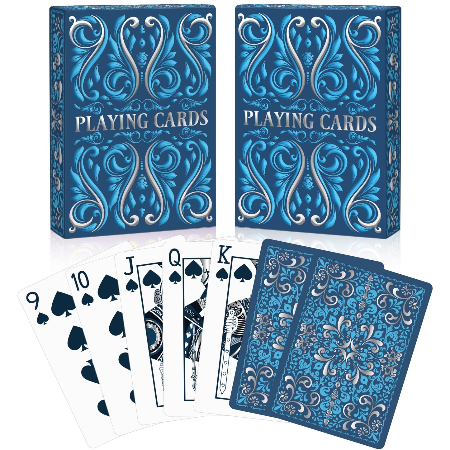 Playing Cards, Deck of Cards 2 Pack, Standard Playing Cards for Adult, Premium Poker Card Set, Deck of Playing Card for Blackjack, Euchre, Canasta