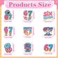 Musaeva 6 7 Birthday Decorations - 36 Pcs 67 Meme Birthday Theme Party Cupcake Toppers Decor, Ice Cream Drip Baseball Cup Cake Toppers Party Supplies