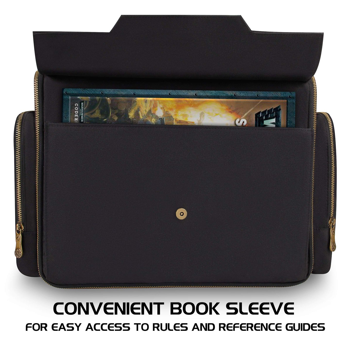 ENHANCE Portable Miniature Figure Storage & Carrying Case - 4 Foam Layers fits 108 Infantry Minis & Pick & Pluck for Large Figures - Book Sleeve & 2