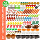 City Food Accessories - Building Block Friends Animals Bricks, People House Kitchen Farm Restaurant MOC Pieces Parts, Classic Party Favors Toys