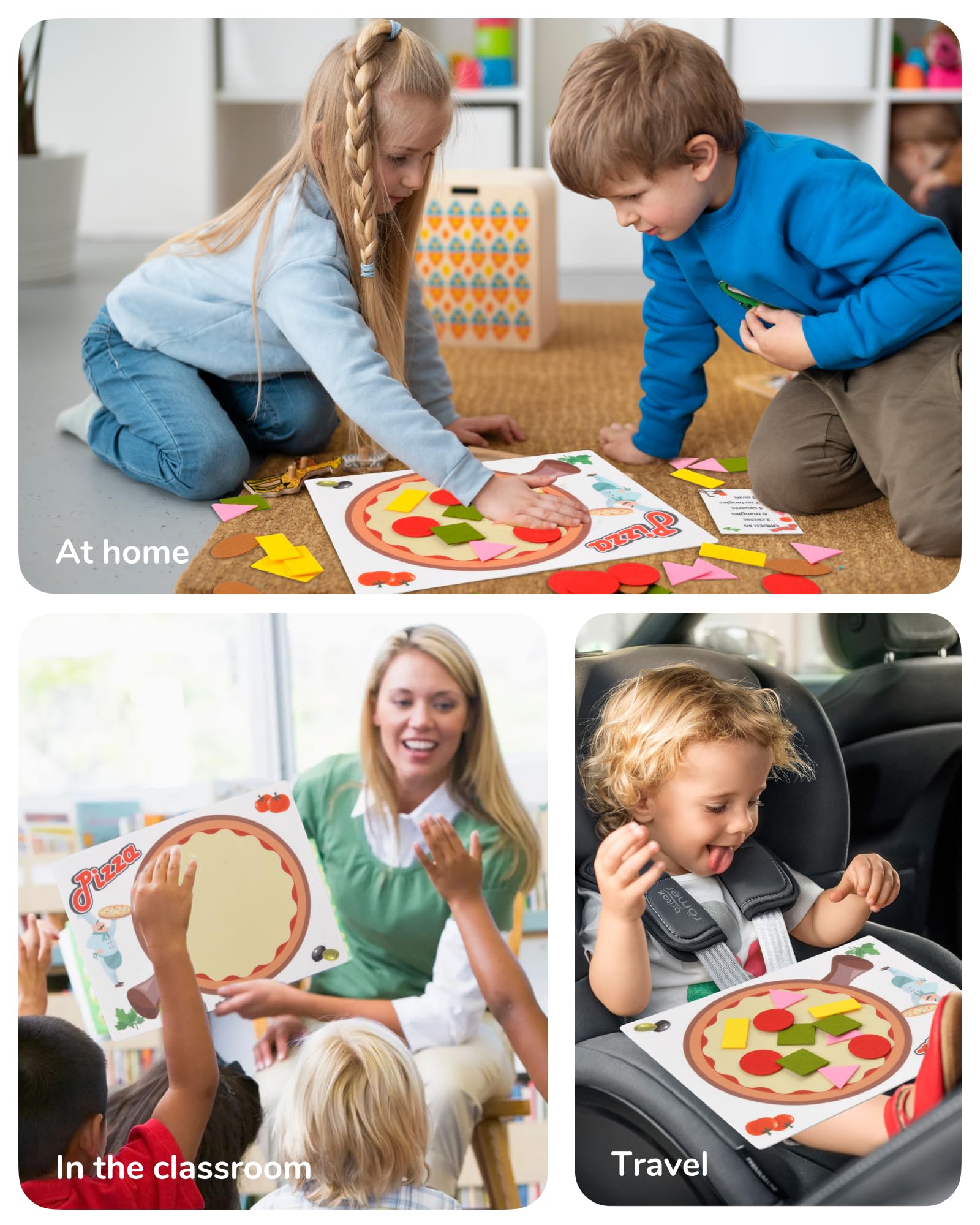 CHEFAN Pizza Counting Toddler Toys, Toddler Number Learning Toys, Preschool Math Games, Manipulatives for Preschool