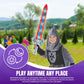 Geospace 23" Knight Geosword Soft & Safe Dueling Toy Swords - 2 Pack with Motion Activated LED Lights & Movement Battle Sounds (Green & Red)