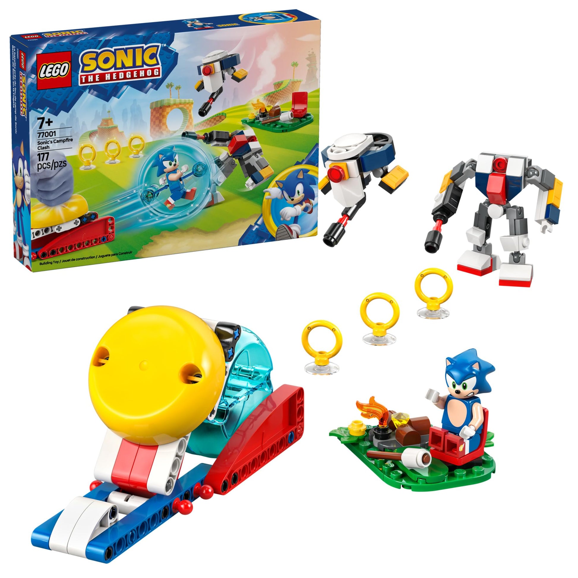 LEGO Sonic the Hedgehog : Sonic’s Campfire Clash, Collectible Gaming Toy for Kids and Video Game Fans, Fun Buildable Playset for Boys and Girls Aged 7