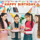 Happy Birthday Banner 118"x20" - Extra Large Reusable Yard Sign, All-Weather Indoor/Outdoor Birthday Decorations for Boys & Girls Party Supplies