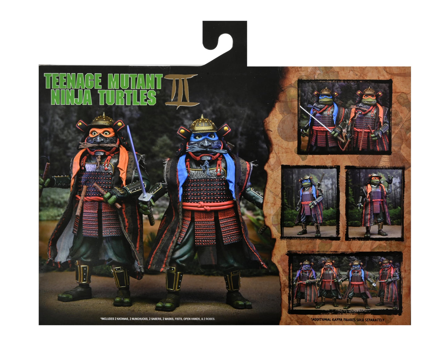 NECA - Teenage Mutant Ninja Turtles 3 (Movie) - 7" Scale Action Figures - Leonardo & Michelangelo 2 Pack